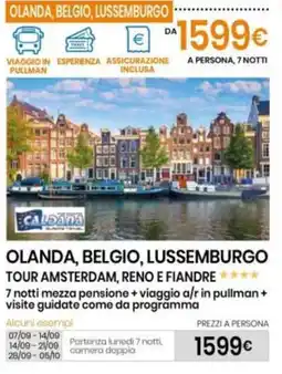 Eurospin TOUR AMSTERDAM, RENO E FIANDRE offerta