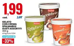 Eurospin Gelato con crema spalmabile Dolcando offerta