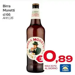 MAX Supermercati Birra Moretti offerta