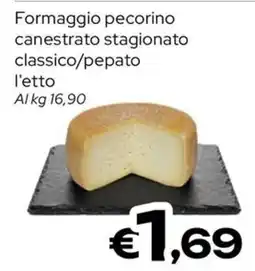 MAX Supermercati Formaggio pecorino canestrato stagionato classico/pepato offerta
