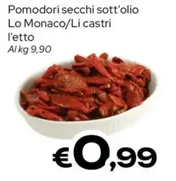 MAX Supermercati Pomodori secchi sott'olio Lo Monaco/Li castrì offerta
