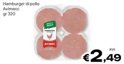 MAX Supermercati Hamburger di pollo Avimecc offerta