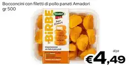 MAX Supermercati Le Birbe bocconcini con filetti di pollo panati Amadori offerta