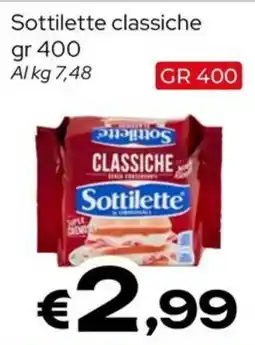 MAX Supermercati Sottilette classiche offerta