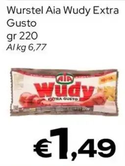MAX Supermercati Wurstel Aia Wudy Extra Gusto offerta