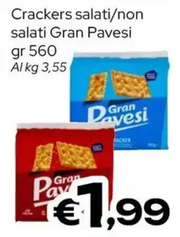 MAX Supermercati Crackers salati/non salati Gran Pavesi offerta