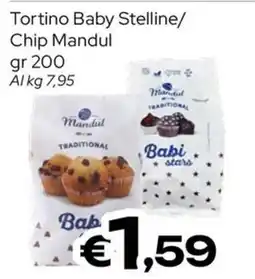 MAX Supermercati Tortino Baby Stelline/Chip Mandul offerta