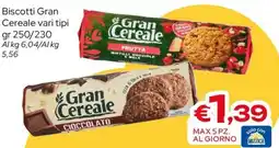 MAX Supermercati Gran Cereale Cioccolato offerta