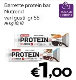 MAX Supermercati Barrette protein bar Nutrend offerta