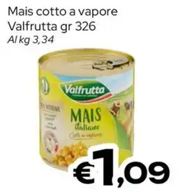 MAX Supermercati Mais cotto a vapore Valfrutta offerta