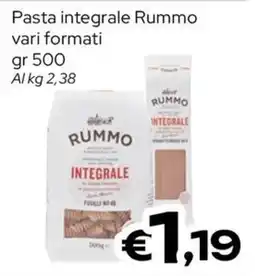 MAX Supermercati Pasta integrale Rummo offerta