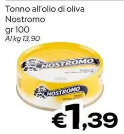 MAX Supermercati Tonno all'olio di oliva Nostromo offerta