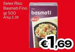 MAX Supermercati Selex Riso Basmati Fino offerta