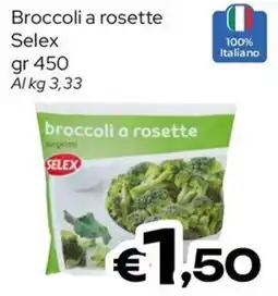 MAX Supermercati Broccoli a rosette Selex offerta