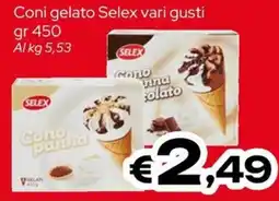 MAX Supermercati Cono panna Selex offerta