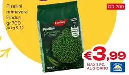 MAX Supermercati Pisellini Primavera Findus offerta