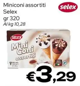 MAX Supermercati Mini coni assortiti Selex offerta