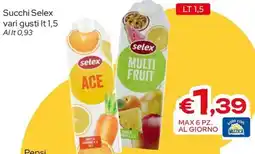 MAX Supermercati Succhi Selex offerta
