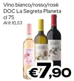 MAX Supermercati Vino bianco/rosso/rosè DOC La Segreta Planeta offerta