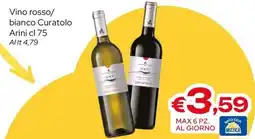 MAX Supermercati Vino rosso/bianco Curatolo Arini offerta