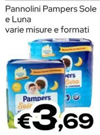 MAX Supermercati Pannolini Pampers Sole e Luna offerta