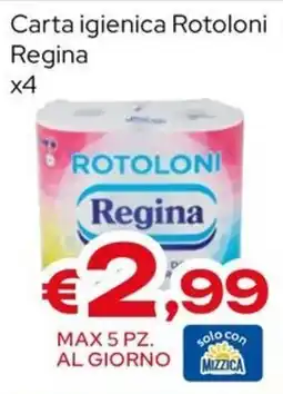 MAX Supermercati Carta igienica Rotoloni Regina offerta