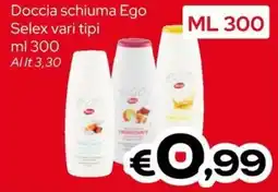 MAX Supermercati Doccia schiuma Ego Selex offerta
