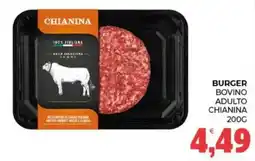 Eté Burger bovino adulto Chianina offerta