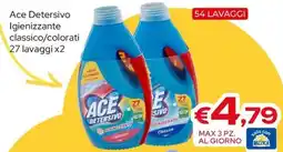 MAX Supermercati Ace Detersivo Igienizzante classico/colorati offerta