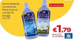 MAX Supermercati Ammorbidente concentrato Felce Azzurra offerta