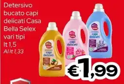 MAX Supermercati Detersivo bucato capi delicati Casa Bella Selex offerta