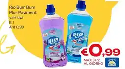 MAX Supermercati Rio Bum Bum Plus Pavimenti offerta