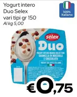 MAX Supermercati Yogurt intero Duo Selex offerta