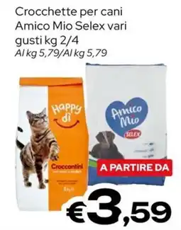 MAX Supermercati Crocchette per cani Amico Mio Selex offerta