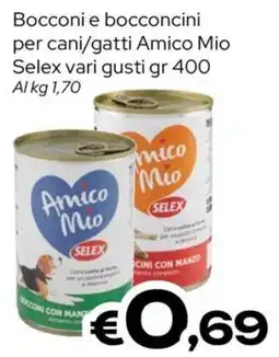 MAX Supermercati Bocconi e bocconcini per cani/gatti Amico Mio offerta