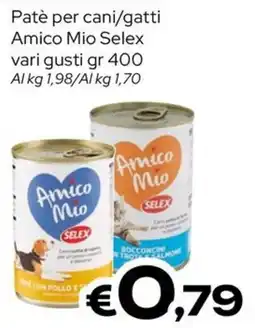 MAX Supermercati Patè per cani/gatti Amico Mio Selex offerta