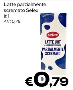 MAX Supermercati Latte parzialmente scremato Selex offerta