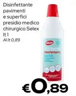 MAX Supermercati Disinfettante pavimenti e superfici presidio medico chirurgico Selex offerta