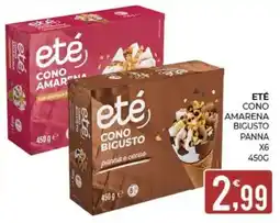 Eté eté cono amarena bigusto panna e cacao offerta