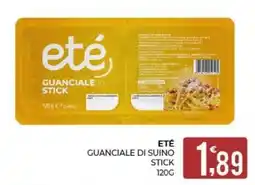 Eté Eté guanciale di suino stick offerta
