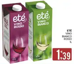 Eté Eté vino bianco rosso offerta
