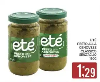 Eté eté Pesto alla Genovese senza aglio offerta