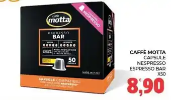 Eté Caffè Motta capsule Nespresso Espresso Bar offerta