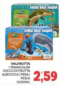 Eté Valfrutta I triangolini succo di frutta albicocca/pera/pesca offerta