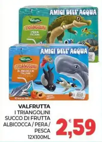Valfrutta I triangolini succo di frutta albicocca/pera/pesca