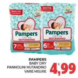 Eté Pampers baby dry pannolini mutandino offerta
