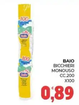 Eté Bicchieri monouso Baio offerta
