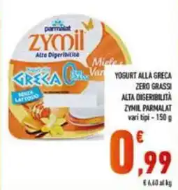 Conad Superstore Yogurt alla greca Zymil Parmalat offerta