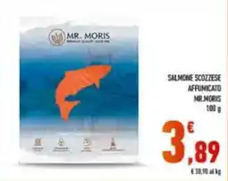 Conad Superstore Salmone scozzese affumicato Mr.Moris offerta