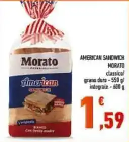 Conad Superstore American sandwich Morato offerta